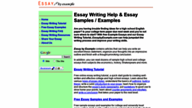 What Essaybyexample.com website looked like in 2020 (4 years ago)