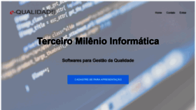 What E-qualidade.com.br website looked like in 2020 (3 years ago)