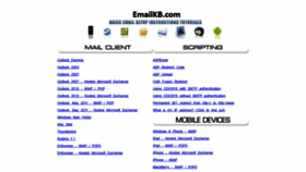 What Emailkb.com website looked like in 2020 (3 years ago)