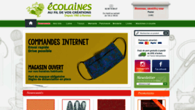 What Ecolaines.com website looked like in 2020 (3 years ago)
