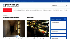 What E-prawnik.pl website looked like in 2020 (5 years ago)