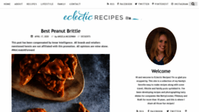 What Eclecticrecipes.com website looked like in 2020 (3 years ago)