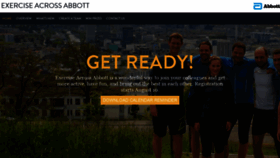 What Exerciseacrossabbott.com website looked like in 2020 (3 years ago)