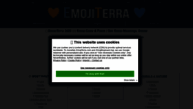 What Emojiterra.com website looked like in 2020 (3 years ago)