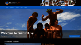 What Enature.live website looked like in 2020 (3 years ago)