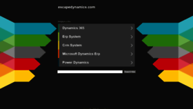What Escapedynamics.com website looked like in 2020 (3 years ago)