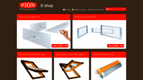 What Eshop.pion.cz website looked like in 2020 (3 years ago)