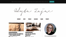 What Edytazajac.pl website looked like in 2020 (5 years ago)