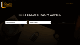 What Escaperoomin.com website looked like in 2020 (3 years ago)