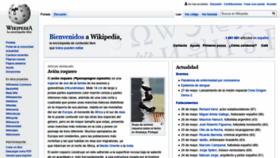What Es.wikipedia.org website looked like in 2020 (3 years ago)