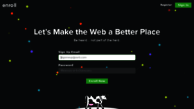 What Enrollapp.com website looked like in 2020 (3 years ago)