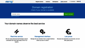 What Eureg.ro website looked like in 2020 (3 years ago)