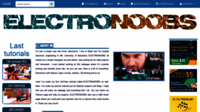 What Electronoobs.com website looked like in 2020 (3 years ago)