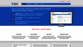 What Editorialsystem.com website looked like in 2020 (3 years ago)