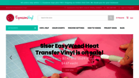What Expressionsvinyl.com website looked like in 2020 (3 years ago)