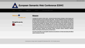What Eswc-conferences.org website looked like in 2020 (3 years ago)