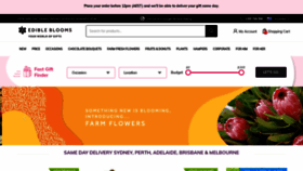 What Edibleblooms.com.au website looked like in 2020 (3 years ago)