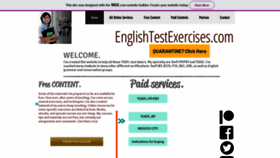 What Englishtestexercises.com website looked like in 2020 (3 years ago)