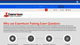 What Exams4sure.com website looked like in 2020 (3 years ago)