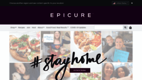 What Epicure.com website looked like in 2020 (3 years ago)