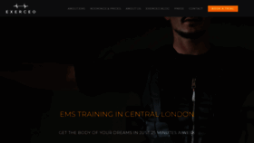 What Exerceotraining.co.uk website looked like in 2020 (3 years ago)