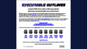 What Executableoutlines.com website looked like in 2020 (3 years ago)