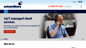 What Extraordinarymanagedservices.com website looked like in 2020 (4 years ago)