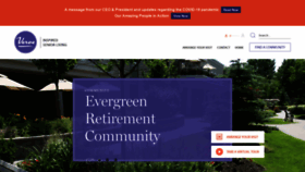 What Evergreenretirement.ca website looked like in 2020 (3 years ago)