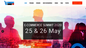 What E-commercesummit.com website looked like in 2020 (3 years ago)
