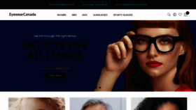 What Eyewearcanada.com website looked like in 2020 (3 years ago)