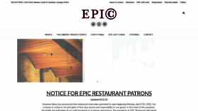 What Epiccuisine.com website looked like in 2020 (3 years ago)