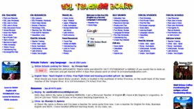 What Esl-teachersboard.com website looked like in 2020 (3 years ago)