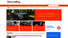 What Elektrickevozy.cz website looked like in 2020 (3 years ago)
