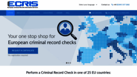 What Ecris.eu website looked like in 2020 (3 years ago)