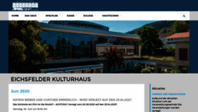 What Eichsfelder-kulturhaus.de website looked like in 2020 (3 years ago)
