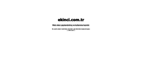 What Ekinci.com.tr website looked like in 2020 (3 years ago)