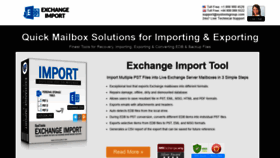 What Exchangeimport.com website looked like in 2020 (3 years ago)