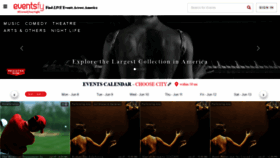 What Eventsfy.com website looked like in 2020 (5 years ago)