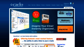 What Emailorganizer.com website looked like in 2020 (5 years ago)