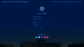 What Eoffice.nust.edu.pk website looked like in 2020 (5 years ago)
