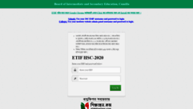 What Etif.comillaboard.gov.bd website looked like in 2020 (3 years ago)