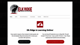 What Elkridgemiddle.org website looked like in 2020 (3 years ago)