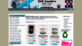 What Ececandles.com website looked like in 2020 (3 years ago)