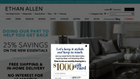 What Ethanallen.com website looked like in 2020 (3 years ago)