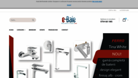 What E-baie.ro website looked like in 2020 (5 years ago)