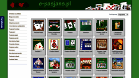 What E-pasjans.pl website looked like in 2020 (3 years ago)
