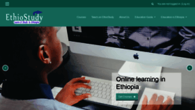 What Ethiostudy.com website looked like in 2020 (4 years ago)
