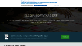 What Elegirerp.com website looked like in 2020 (3 years ago)