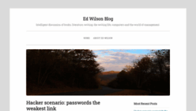 What Edwilson.com website looked like in 2020 (3 years ago)