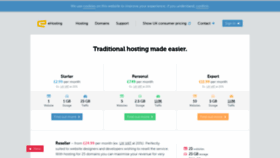 What Ehosting.co.uk website looked like in 2020 (3 years ago)